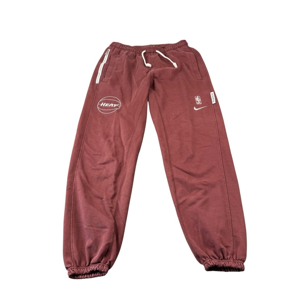 Nike Red Miami‎ Heat Cotton Blend Man Jogger Pant Size Small